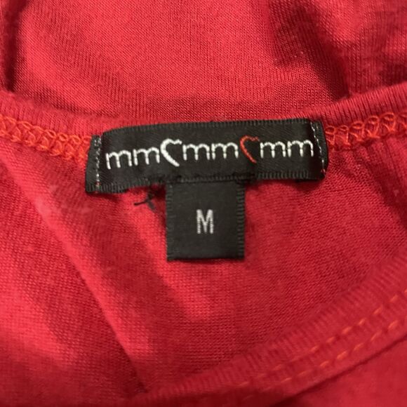 Juniors Game Day Distressed Midriff Crop MmMmMm Size Medium Short Sleeve Shirt - Picture 3 of 10